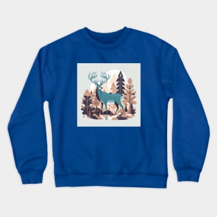 Deer in the Forest Crewneck Sweatshirt